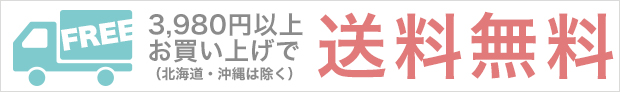 3,980円以上お買い上げで送料無料