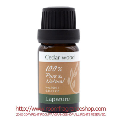 Lapature 100% PURE & NATURAL エッセンシャルオイル 10ml シダーウッド(Cedar wood)