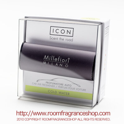 ミッレフィオーリ(Millefiori)[16CAR60] カーエアフレッシュナー ICON CLASSIC DARK GREY - コールドウォーター(COLD WATER)