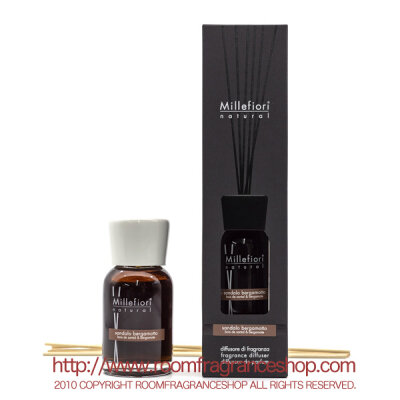 ミッレフィオーリ(Millefiori) Natural サンダルベルガモット(SANDALO BERGAMOTTO) リードディフューザー100ml