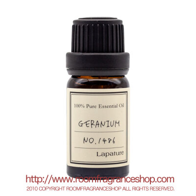 Lapature 100% PURE & NATURAL エッセンシャルオイル 10ml ゼラニウム(Geranium)