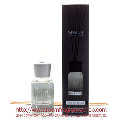 ミッレフィオーリ(Millefiori) Natural ホワイトミント＆トンカ(WHITE MINT & TONKA) リードディフューザー250ml