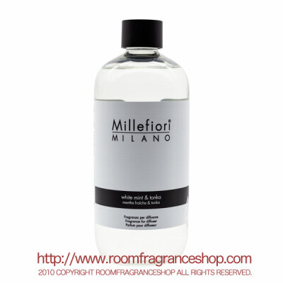 ミッレフィオーリ(Millefiori) Natural ホワイトミント＆トンカ(WHITE MINT & TONKA) 交換用リフィル500ml