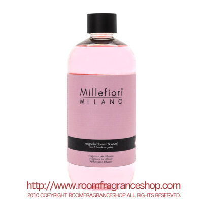 ミッレフィオーリ(Millefiori) Natural マグノリアブロッサム＆ウッド(MAGNOLIA BLOSSOM & WOOD) 交換用リフィル500ml