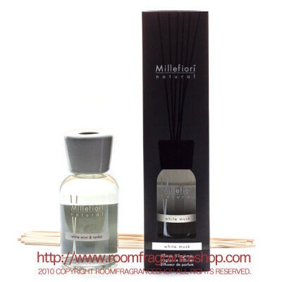ミッレフィオーリ(Millefiori) Natural ホワイトミント＆トンカ(WHITE MINT & TONKA) リードディフューザー500ml