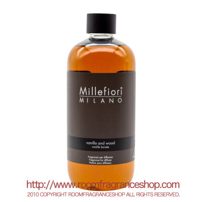 ミッレフィオーリ(Millefiori) Natural バニラ＆ウッド(VANILLA&WOOD) 交換用リフィル500ml